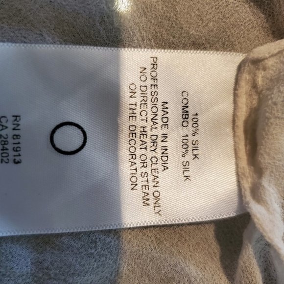 Plenty by Tracy Reese 100% Silk Sheer & Neon Embroidery Bell Sleeve - Picture 7 of 9